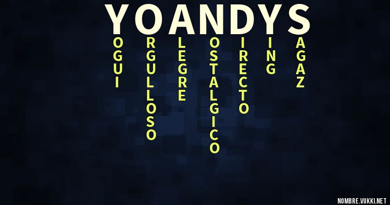 Acróstico yoandys