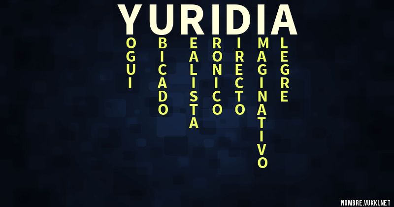 Acróstico yuridia