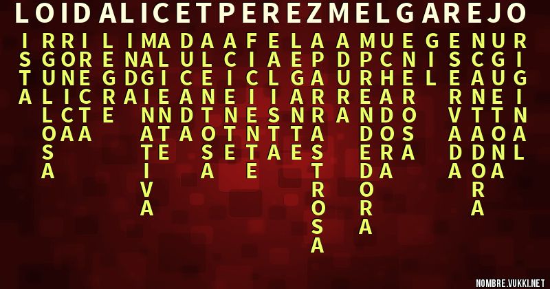 Acróstico loida licet perez melgarejo