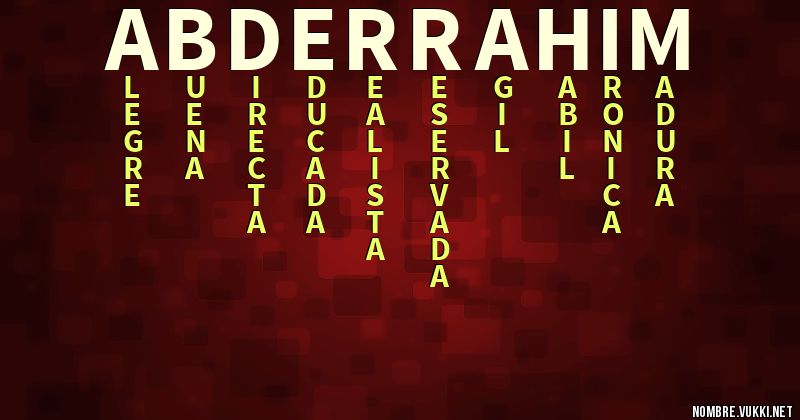 Qué significa abderrahim