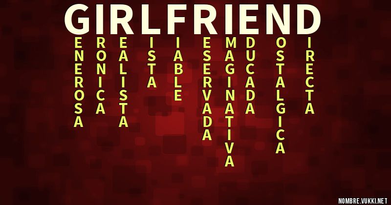 Acróstico girlfriend