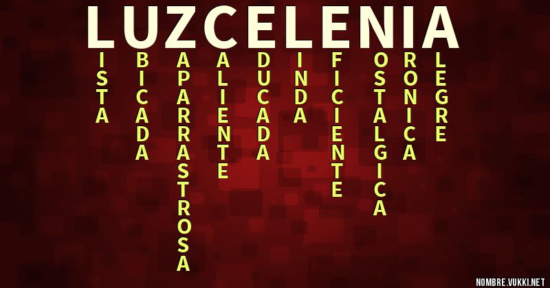 Acróstico luz celenia