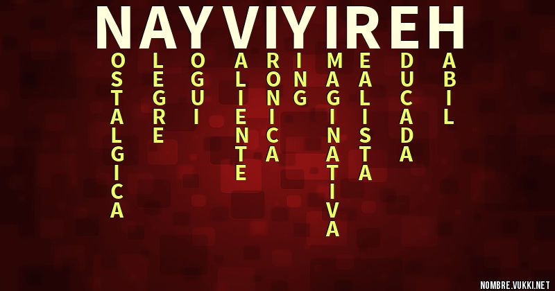 Acróstico nayvi yireh