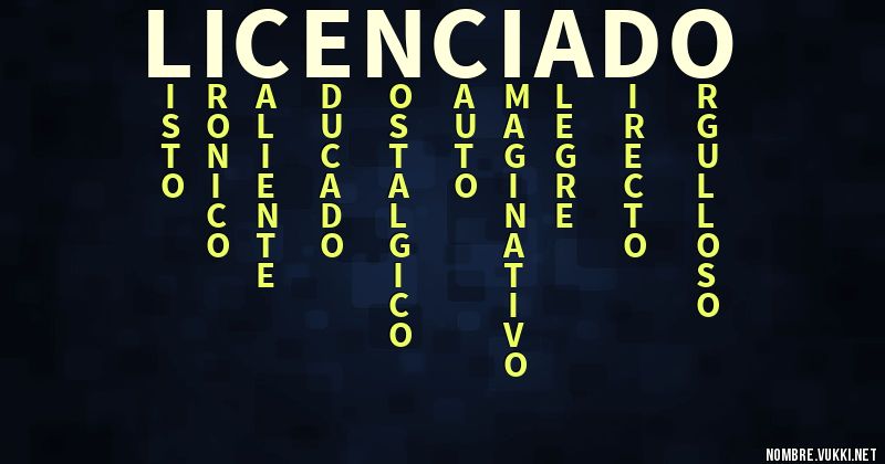 Acróstico licenciado