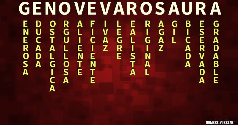 Acróstico genoveva rosaura