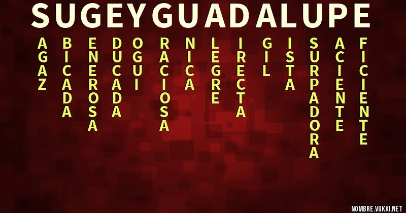 Acróstico sugey guadalupe