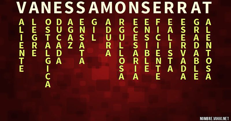 Acróstico vanessa monserrat