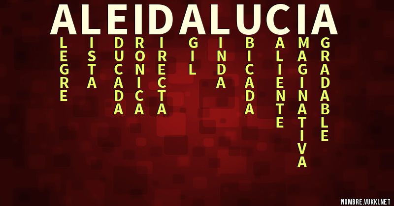 Acróstico aleida lucia