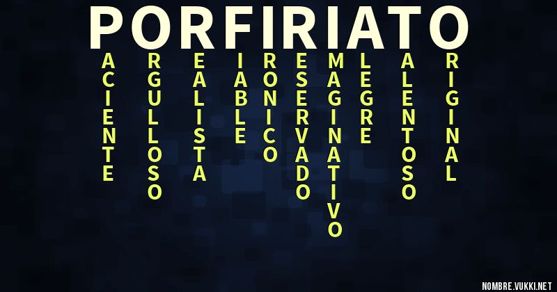 Acróstico porfiriato