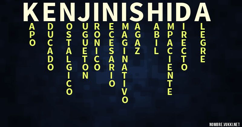 Acróstico kenji nishida