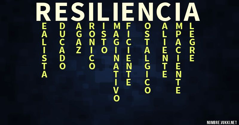 Acróstico resiliencia