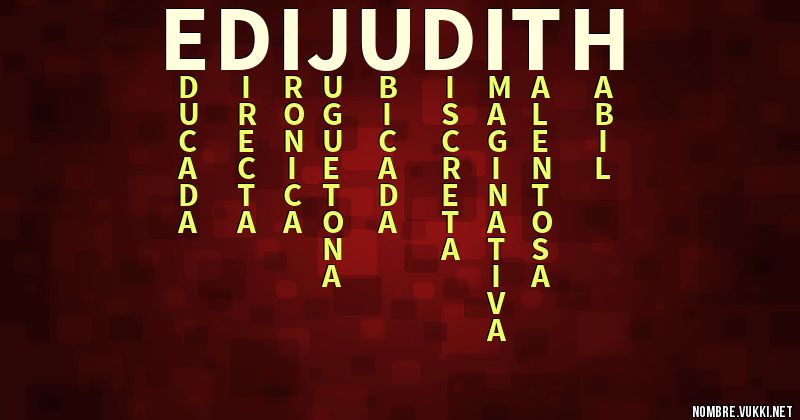 Acróstico edi judith
