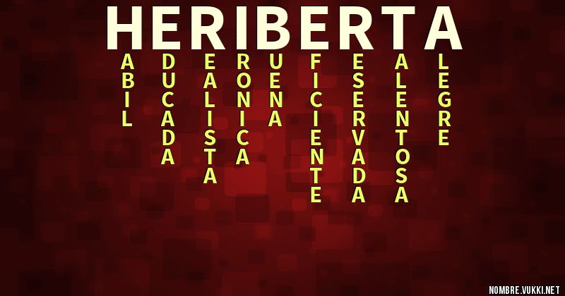 Acróstico heriberta