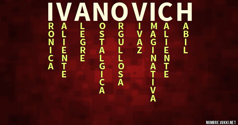 Acróstico ivanovich