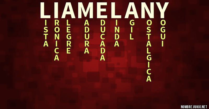 Acróstico lia melany