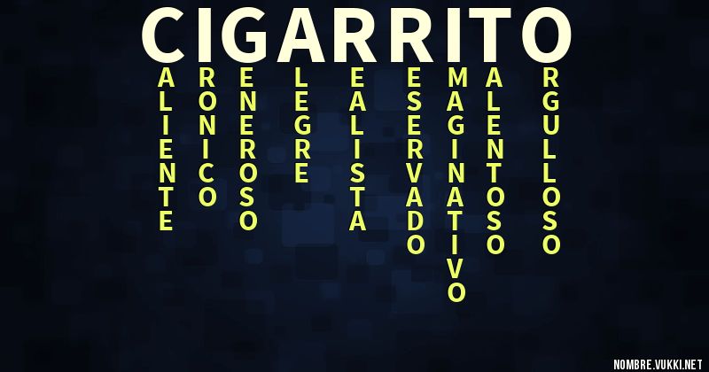 Acróstico cigarrito