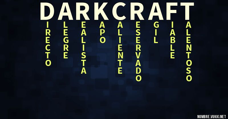 Acróstico darkcraft