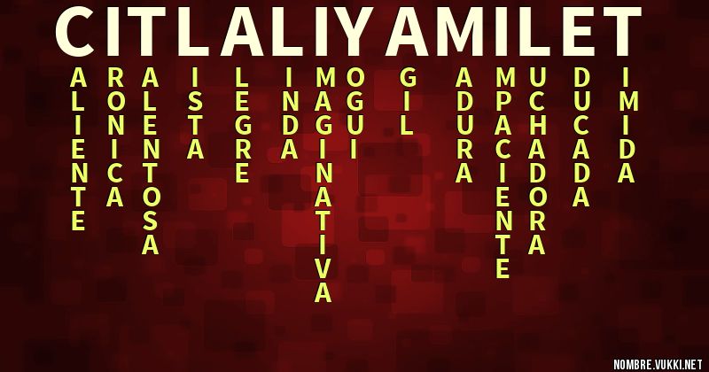 Acróstico citlali yamilet