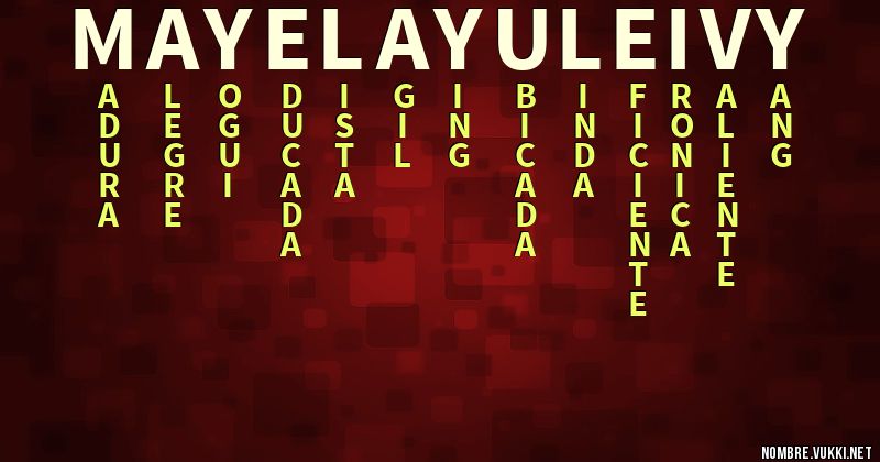 Acróstico mayela yuleivy