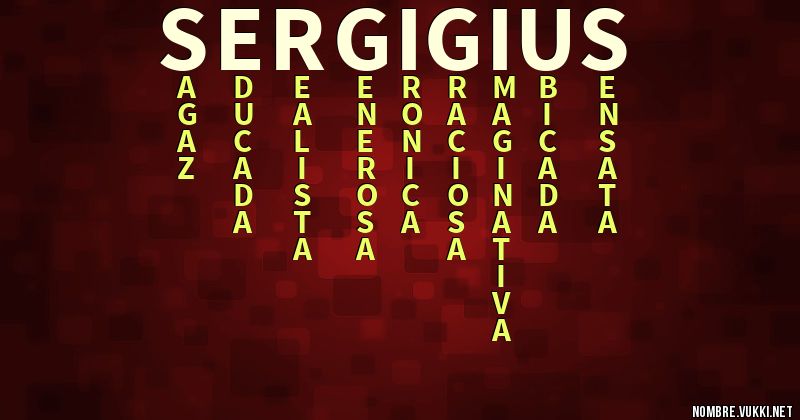 Acróstico sergigius