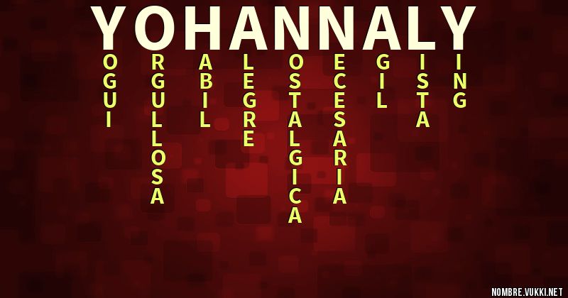 Acróstico yohannaly