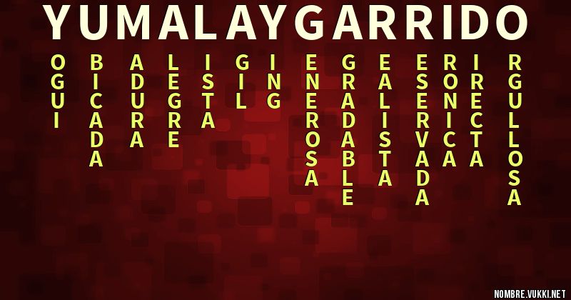 Acróstico yumalay garrido