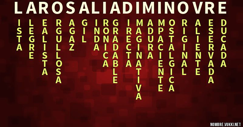 Acróstico la rosalia di mi novre