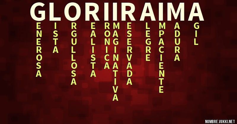 Acróstico glori iraima
