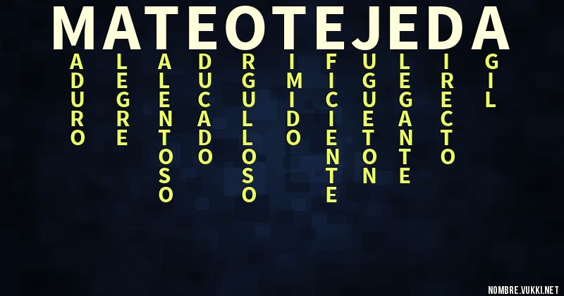 Acróstico mateo tejeda