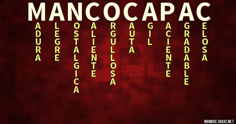 Acróstico manco capac
