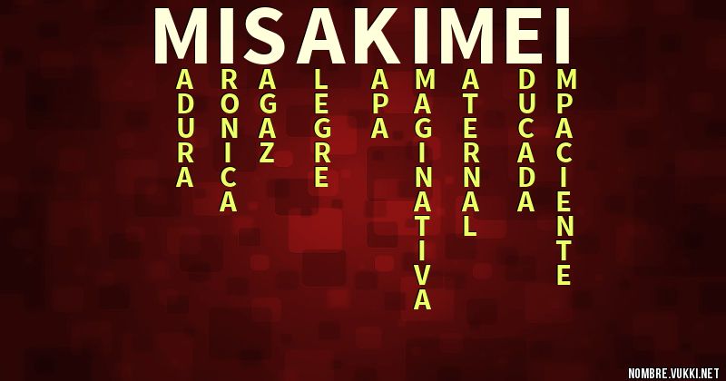 Acróstico misaki mei