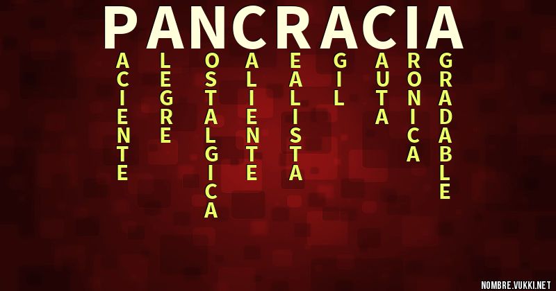 Acróstico pancracia