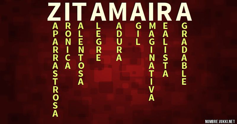 Acróstico zita maira