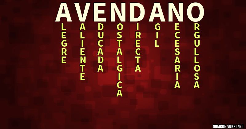 Acróstico avendaÑo