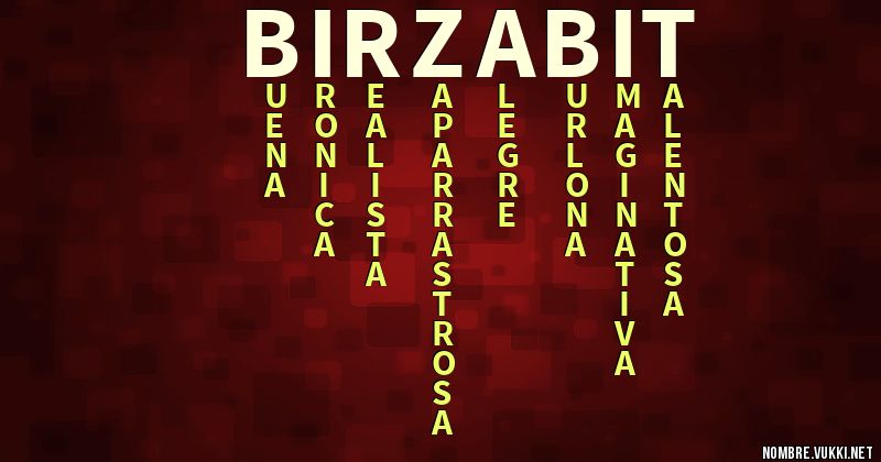 Acróstico birzabit