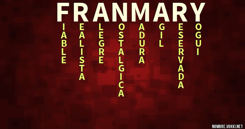 Acróstico franmary