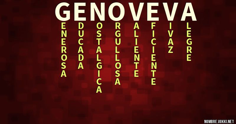 Acróstico genoveva