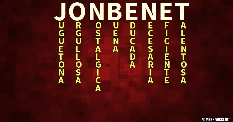 Acróstico jonbenet
