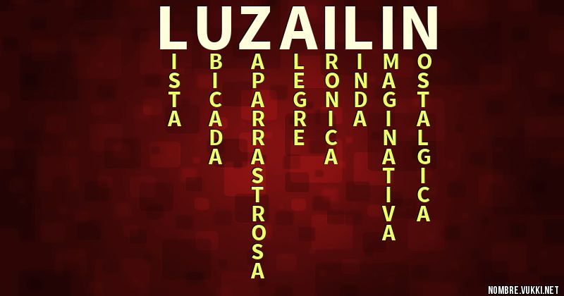 Acróstico luz ailin
