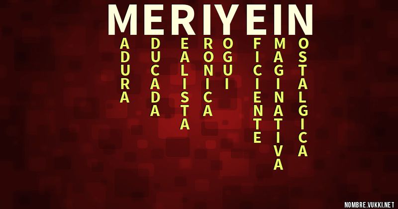 Acróstico meri yein