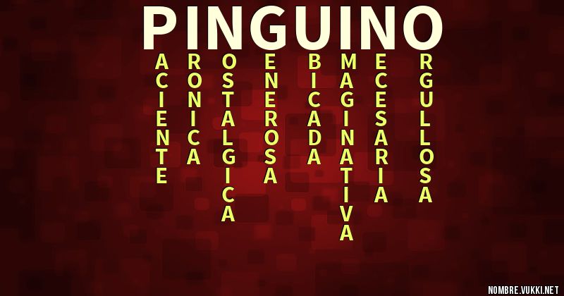 Acróstico pinguino