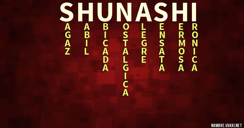 Acróstico shunashi