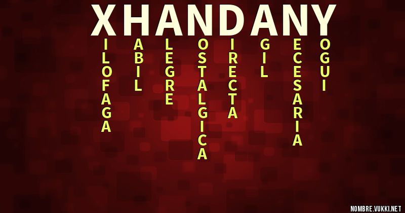 Acróstico xhandany