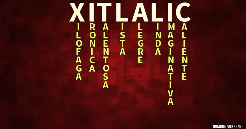 Acróstico xitlalic