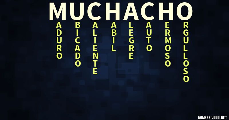 Acróstico muchacho