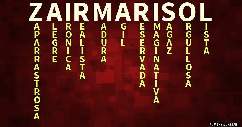 Acróstico zair marisol