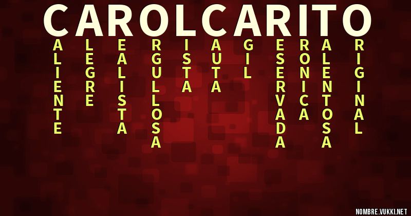 Acróstico carol carito