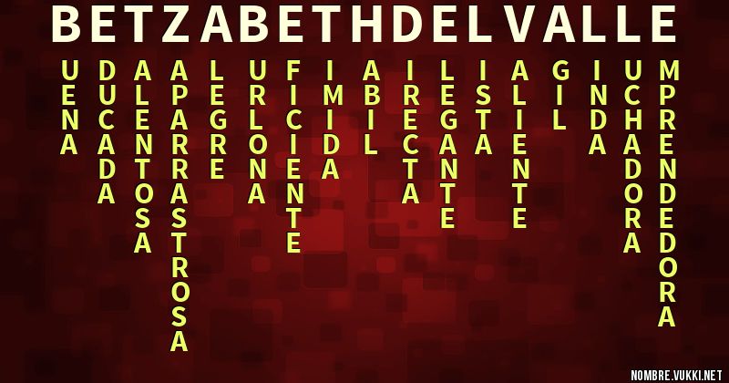 Acróstico betzabeth del valle