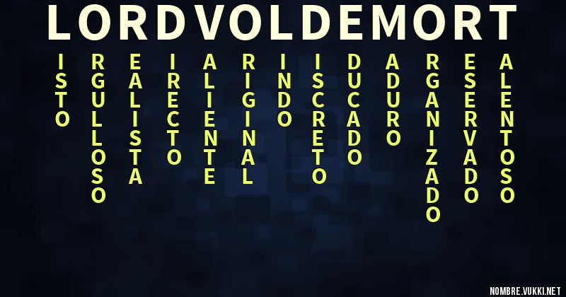 Acróstico lord voldemort