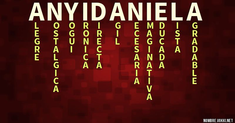 Acróstico anyi daniela